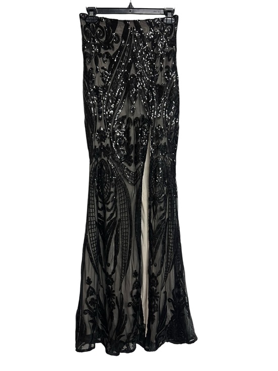 Lulus Dresses & Skirts - Lulus‎ Black Sequin Embellished Sheer Evening Skirt